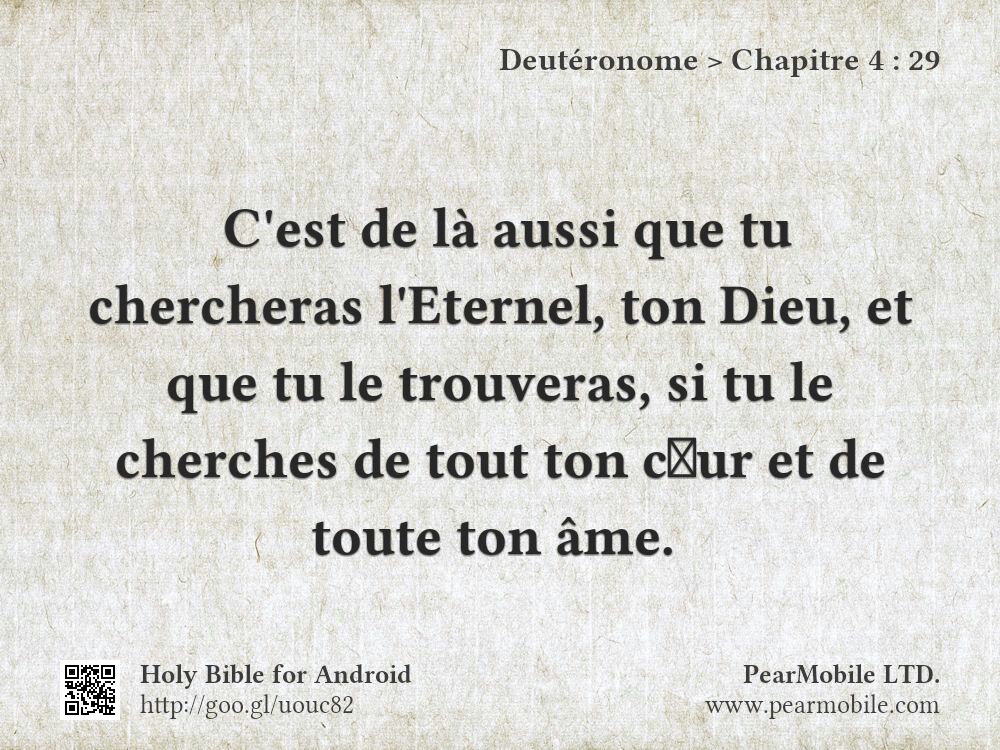 Deutéronome, Chapitre 4:29